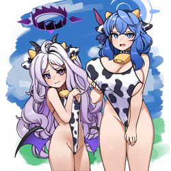 ヒナ/アコ 牛柄ビキニ