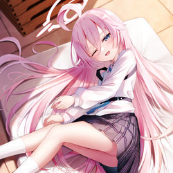 うへ…おはよ、せんせ～