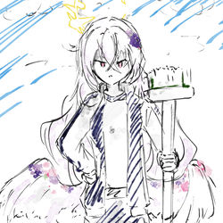 アズサwithデッキブラシ