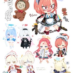 ブルアカ息抜きのミニキャラ
