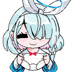 パンツ見せアロナちゃん（＋縞パン差分）