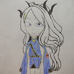 空崎ヒナ初描き