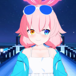 ホシノ（水着）/ 泳装星野 MMD渲染图