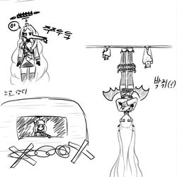 뇌 빼고 그린 히나낙서