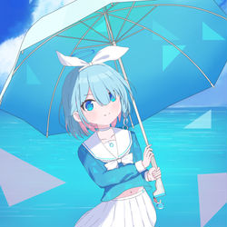 前回のアロナちゃんに背景つけてみました