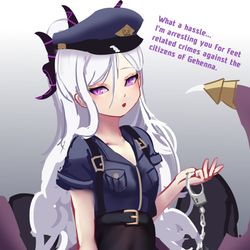 Ouhtober Day 22: Police 🚓 + Hina