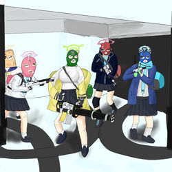覆面水着団登場！
