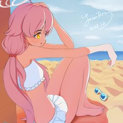 Hoshino on beach