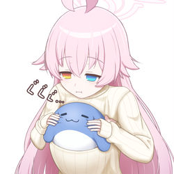 胸あきニット