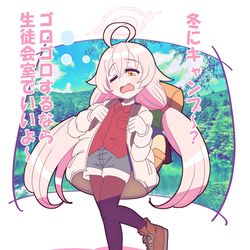 キャンプするホシノちゃん