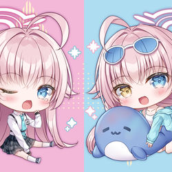 ホシノ＆水着ホシノ🐳