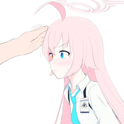 ホシノなでる