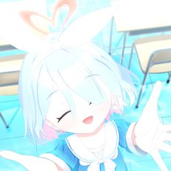 せんせぇ～、抱っこ～