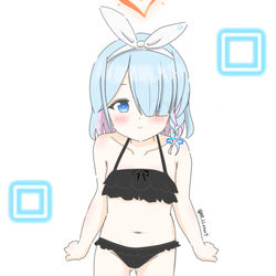 黒ビキニアロナさん