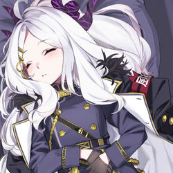 寝てるヒナ