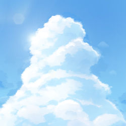遥か空の向こうには、何があるんだろう…。
