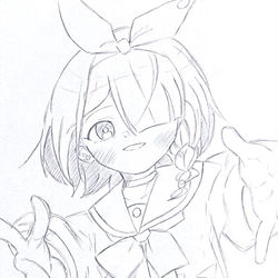 ハグ寸前アロナちゃん