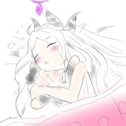 Hina in bed