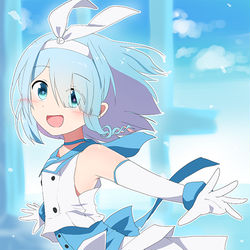 アイドル衣装ではしゃぐアロナちゃん