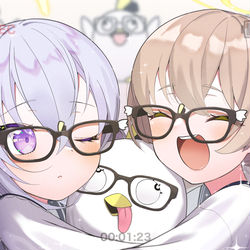 眼鏡のヒフミとアズサ！