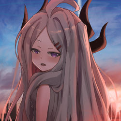 ヒナと夕暮れ