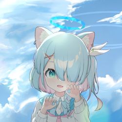 鴨跖草色の空と君