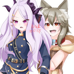 中の人繋がりでグラブルのセンとブルアカの空崎ヒナのツーショット