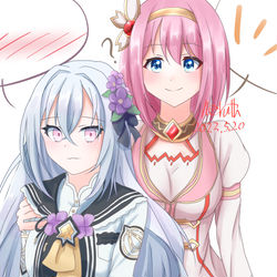 中の人繋がりでユイと白洲アズサのツーショット
