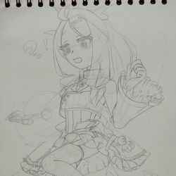らくがき) ゲヘナの魔法少女、空崎ヒナ