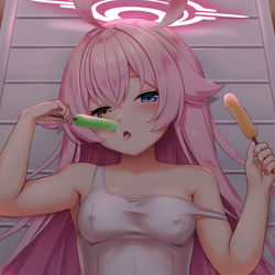 「あっつい…暑くて干からびそう…動いてないのに暑いよ～」