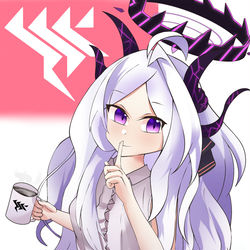 Hina Enjoying Coffee.