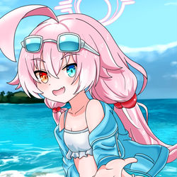 水着ホシノと海にて…
