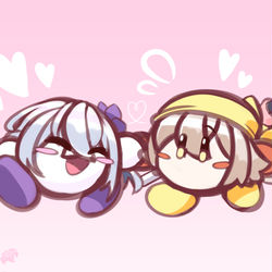 Kirby Azusa and Waddle Hifumi