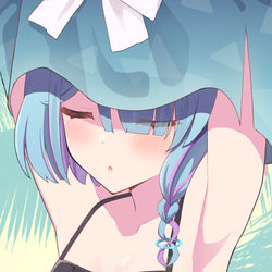 水着に着替えてるところみせてアロナ