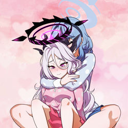 아코가 히나 껴안는 그림