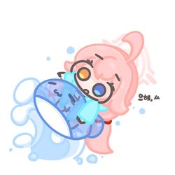 고래 튜브가 뒤집히는 호시노