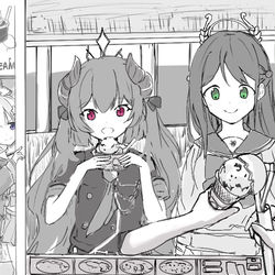 ブルアカらくがき2枚