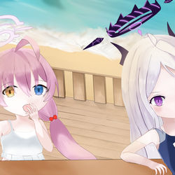 水着ひな　水着ホシノ