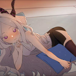 休憩中の風紀委員長