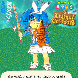 ブルアカ ARONA 아로나 アロナ x どうぶつの森