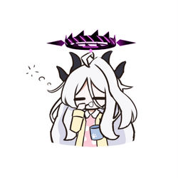 歯磨いてるヒナのラクガキ