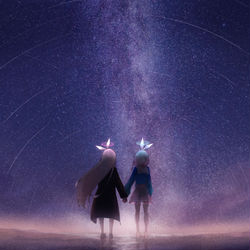 into the sky
