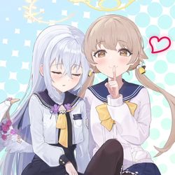 ねむねむアズサとヒフミ