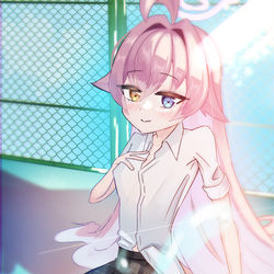 夏服ホシノとプールサイドで