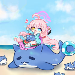 호시노&꼬맹이🐳 ホシノとちびネコクジラ