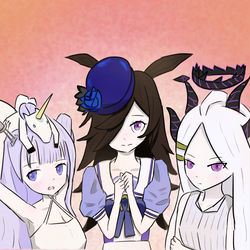 ブルアカウマ娘アズレンの最推しキャラを描いてみた