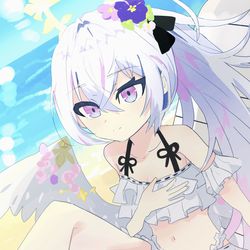 ヒフミの水着を着たアズサ