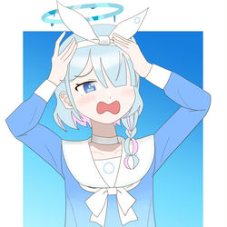 頭を抱えるアロナちゃん
