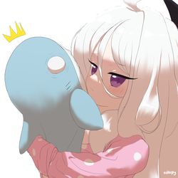Sorasaki Hina with Her Blahaj