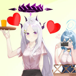 (空崎ヒナ)hina  (天雨アコ)ako